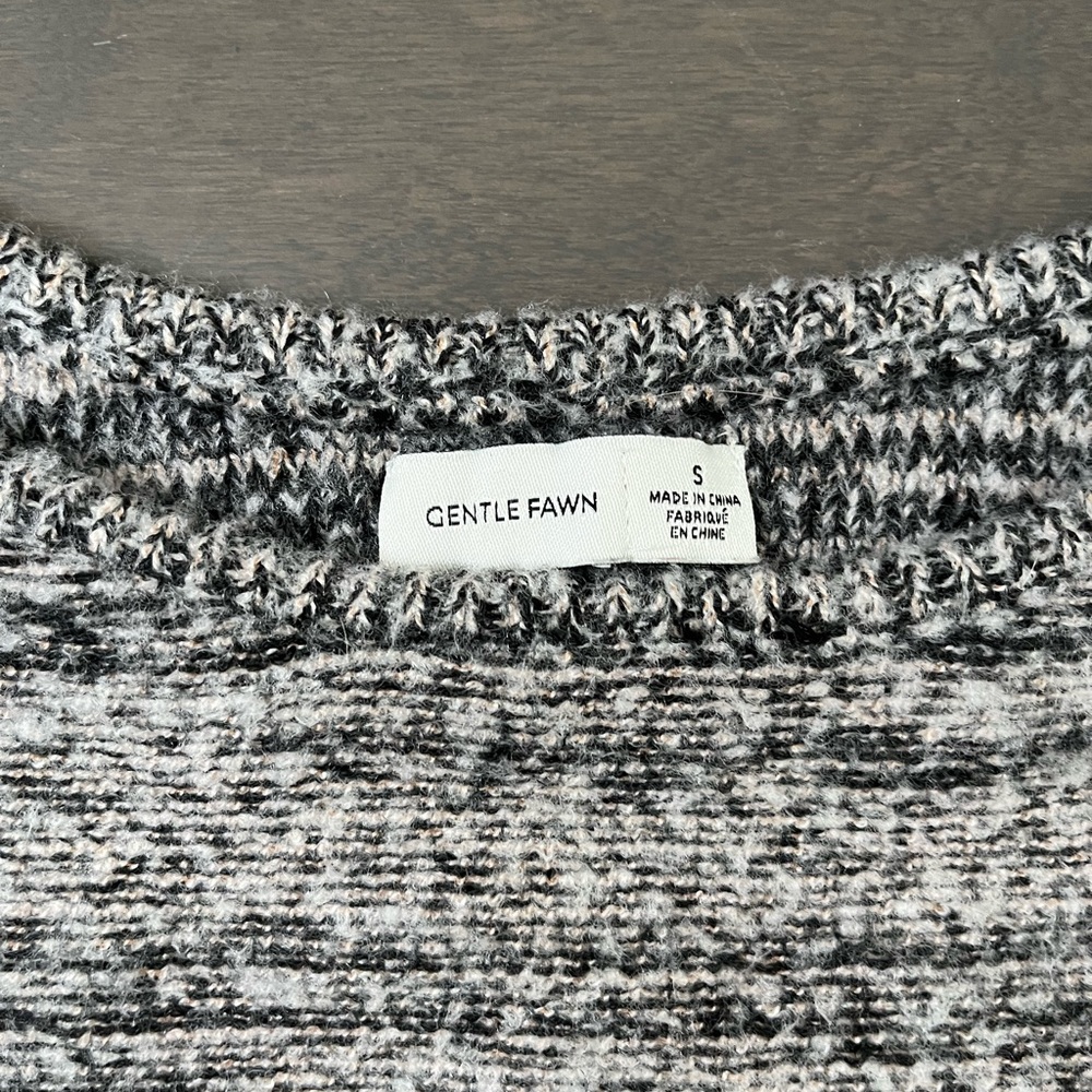 Gentle Fawn Bell Sleeve Fuzzy Knit Sweater - Picture 3 of 4